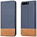 Custodia Compatibile Con Huawei P10 In Blu Scuro Marrone - Coperchio Protettiva Con Chiusura Magnetica, Funzione Stand E Tasca Per Le Carte - Foto miniatura 8