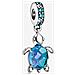 Charm Pandora Tartaruga Vetro Di Murano Blu - Foto miniatura 1