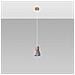 Lampada A Sospenzione In Cemento Qubic Grigio 1200xø100 Mm Legno - Foto miniatura 10