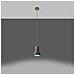 Lampada A Sospenzione In Cemento Qubic Grigio 1200xø100 Mm Legno - Foto miniatura 11