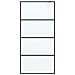 Parete Doccia Walk In Nera 90x195 Cm Vetro Smerigliato Esg - Foto miniatura 3
