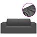 Fodera Elasticizzata Divano 2 Posti Jersey Poliestere Antracite - Foto miniatura 2