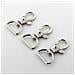 Anelli Semitondi Girevoli Con Moschettone 10 Pz Silver 1.5 Cm - Foto miniatura 3