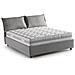 Letto Matrimoniale Deborah, Letto Contenitore Con Rivestimento In Tessuto, 100% Made In Italy, Apertura Frontale, Adatto Per Materasso Cm 160x190, Grigio - Foto miniatura 2