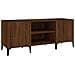 Mobile Porta Dischi Rovere Marrone 121x38x48 Legno Multistrato - Foto miniatura 1