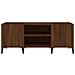 Mobile Porta Dischi Rovere Marrone 121x38x48 Legno Multistrato - Foto miniatura 4
