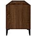 Mobile Porta Dischi Rovere Marrone 121x38x48 Legno Multistrato - Foto miniatura 5