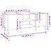 Mobile Porta Dischi Rovere Marrone 121x38x48 Legno Multistrato - Foto miniatura 7