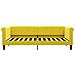 Letto Da Giorno Giallo 90x200 Cm In Velluto - Foto miniatura 2