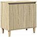 Mobile Lavabo Rovere Sonoma 58x33x60 Cm In Legno Multistrato - Foto miniatura 2