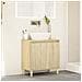 Mobile Lavabo Rovere Sonoma 58x33x60 Cm In Legno Multistrato - Foto miniatura 3