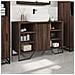 Mobile Lavabo Bagno Rovere Marrone 91x35x60cm In Truciolato - Foto miniatura 3