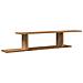 Scaffale Tv Parete Rovere Artigianale 125x18x23 Cm Truciolato - Foto miniatura 2