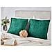 Set Di 2 Cuscini Verpis Cotone 50 X 50 Cm Verde Smeraldo Tinta Unita - Foto miniatura 1