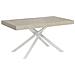 Tavolo allungabile 90x160/264 cm Karida cashmere gambe bianche - Foto miniatura 1