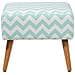 Sgabello Manteo Cotone Verde Menta - Foto miniatura 6