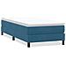 Giroletto A Molle Senza Materasso Blu Scuro 100x210 Cm Velluto - Foto miniatura 2