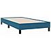 Giroletto A Molle Senza Materasso Blu Scuro 100x210 Cm Velluto - Foto miniatura 3