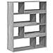 Libreria Grigio Sonoma 100x33x125,5 Cm In Legno Multistrato - Foto miniatura 2
