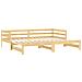Dormeuse Estraibile 2x (90x200) Cm In Legno Massello Di Pino - Foto miniatura 4