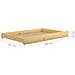 Dormeuse Estraibile 2x (90x200) Cm In Legno Massello Di Pino - Foto miniatura 6