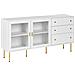 Credenza Espositiva In Vetro Milora 160 Cm Bianco - Foto miniatura 2