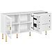 Credenza Espositiva In Vetro Milora 160 Cm Bianco - Foto miniatura 3