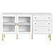 Credenza Espositiva In Vetro Milora 160 Cm Bianco - Foto miniatura 4