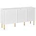 Credenza Espositiva In Vetro Milora 160 Cm Bianco - Foto miniatura 5