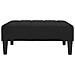Divano Letto a 2 Posti con Poggiapiedi Nero in Tessuto - Foto miniatura 6