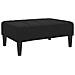Divano Letto a 2 Posti con Poggiapiedi Nero in Tessuto - Foto miniatura 7