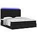 Struttura Letto Pouf con Materassi Nero 180x200 cm in Tessuto - Foto miniatura 6