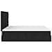 Struttura Letto Pouf con Materassi Nero 180x200 cm in Tessuto - Foto miniatura 9