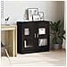 Mobile per libri  Nero Rovere 82,5x30,5x80 cm in legno ingegnerizzato - Foto miniatura 2