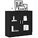 Mobile per libri  Nero Rovere 82,5x30,5x80 cm in legno ingegnerizzato - Foto miniatura 3