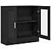 Mobile per libri  Nero Rovere 82,5x30,5x80 cm in legno ingegnerizzato - Foto miniatura 5