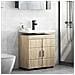 Mobile per lavabo da bagno TULUM rovere sonoma 60 x 34 x 63 cm - Foto miniatura 4