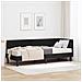 Cornice del letto ad angolo Nero 80 x 200 cm Velluto - Foto miniatura 2
