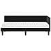 Cornice del letto ad angolo Nero 80 x 200 cm Velluto - Foto miniatura 6