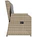 Panchina da giardino con cuscino Beige Poly Rattan - Foto miniatura 4
