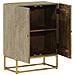 Lusso Casadino -  Credenza 55x30x76 Cm In Legno Massello Di Mango E Ferro - Foto miniatura 1