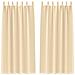 Tende con tende 2 pcs Crema 245x140cm Poliestere - Foto miniatura 1