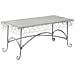 Tavolino In Metallo 120,65x56,52x52,07h Cm Grigio - Foto miniatura 1
