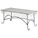 Tavolino In Metallo 120,65x56,52x52,07h Cm Grigio - Foto miniatura 4