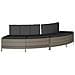 Panche Vasca Idromassaggio con Cuscini 2pz in Polyrattan Grigio - Foto miniatura 1