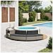 Panche Vasca Idromassaggio con Cuscini 2pz in Polyrattan Grigio - Foto miniatura 3