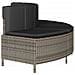 Panche Vasca Idromassaggio con Cuscini 2pz in Polyrattan Grigio - Foto miniatura 5