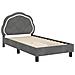 Struttura letto bambini con testata Grigio scuro 80 x 160 cm - Foto miniatura 4