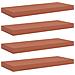 Scaffale da parete 4 pcs Rosso 60 x 23 x 4 cm Legno multistrato - Foto miniatura 1