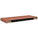 Scaffale da parete 4 pcs Rosso 60 x 23 x 4 cm Legno multistrato - Foto miniatura 9